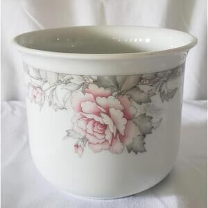 VINTAGE FTD 1990 4" Porcelain Cache Pots Beautiful Flower Planters Made In Japan